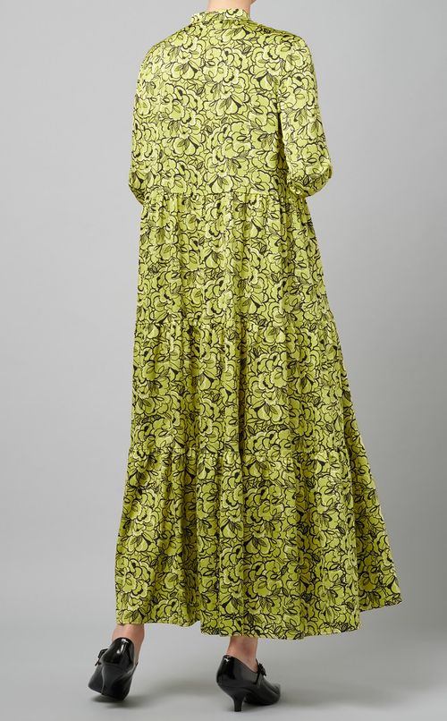 フラワープリントティアードワンピース