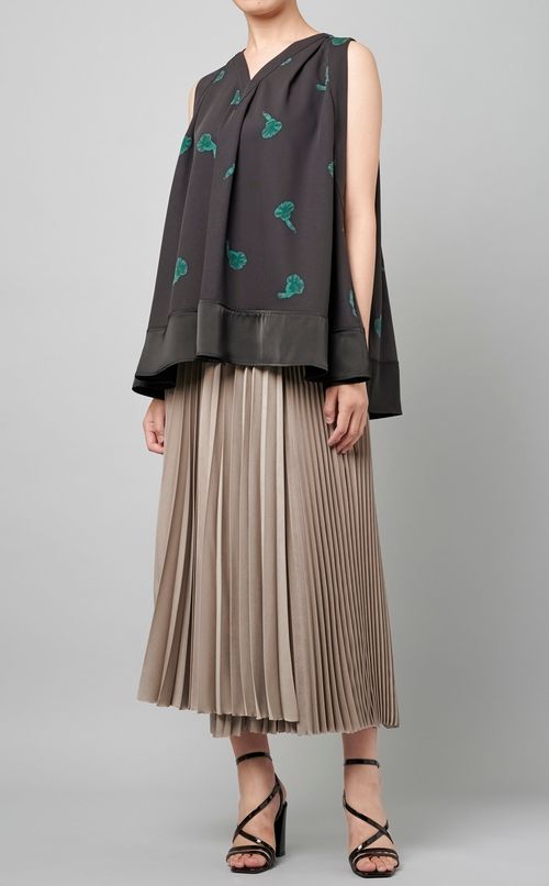 フラワープリントブラウス