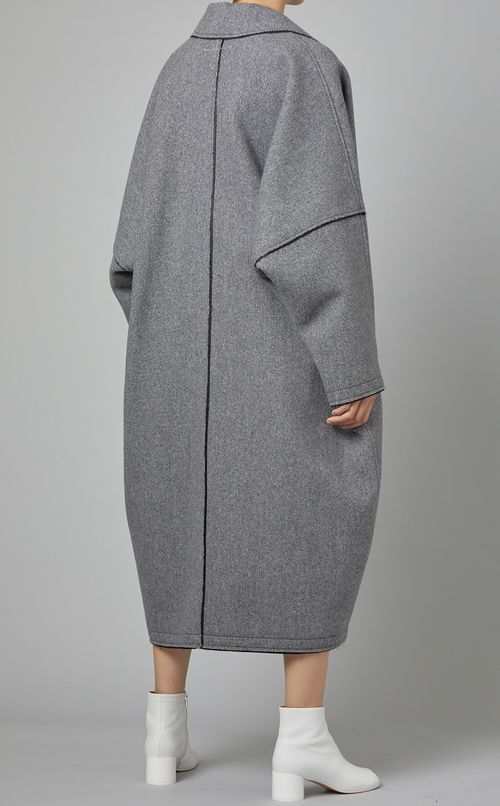 フラップポケットツイードコート