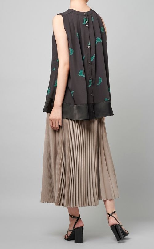 フラワープリントブラウス