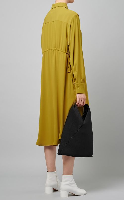 デザインスリーブシャツワンピース