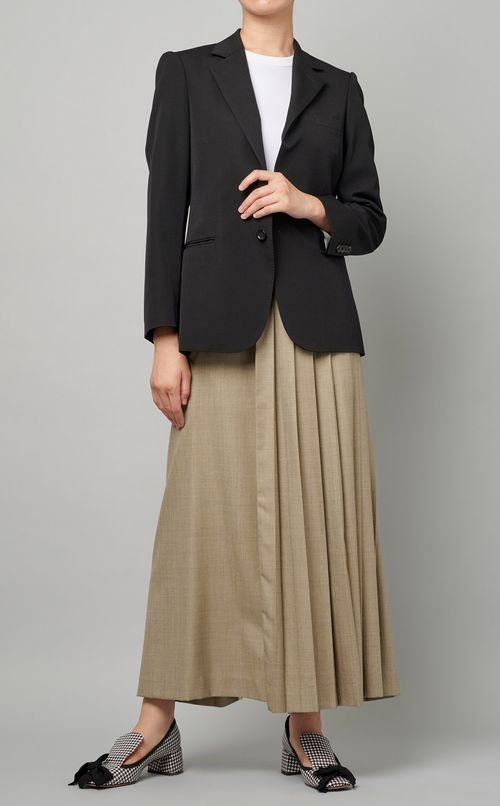 シングルブレストウールジャケット