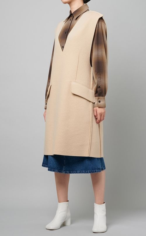 サイドシームノースリーブワンピース