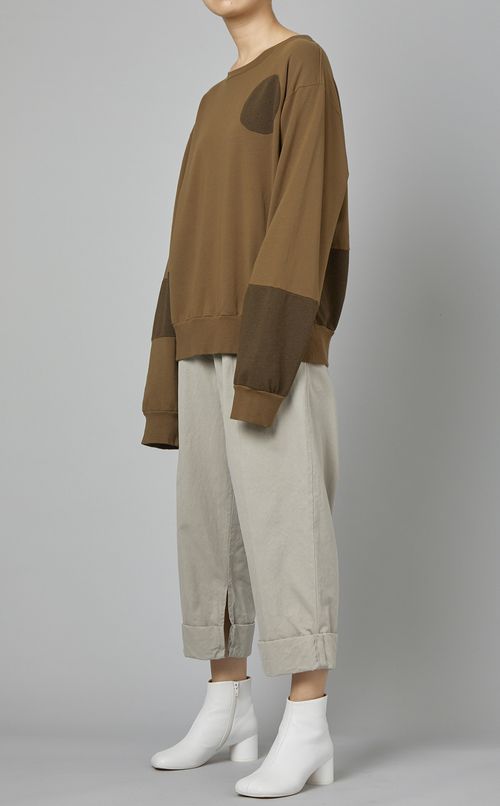 コットンサテンイージーパンツ