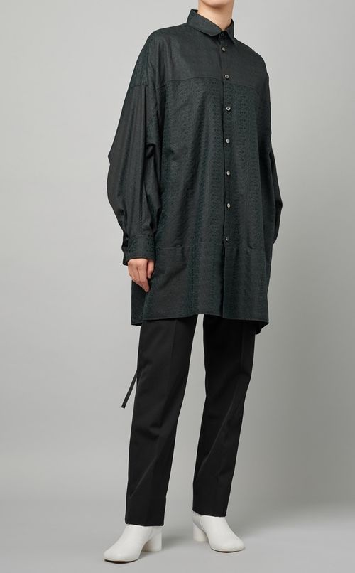 ダブルエンド2wayドレープシャツ