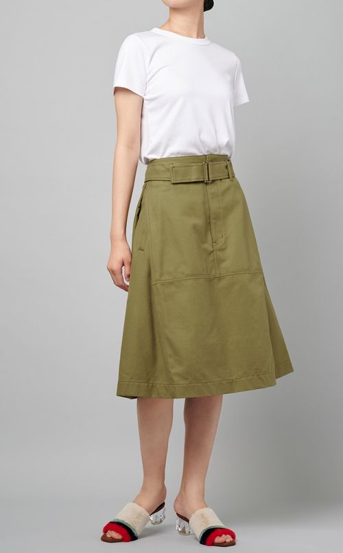 ベルト付ミリタリースカート
