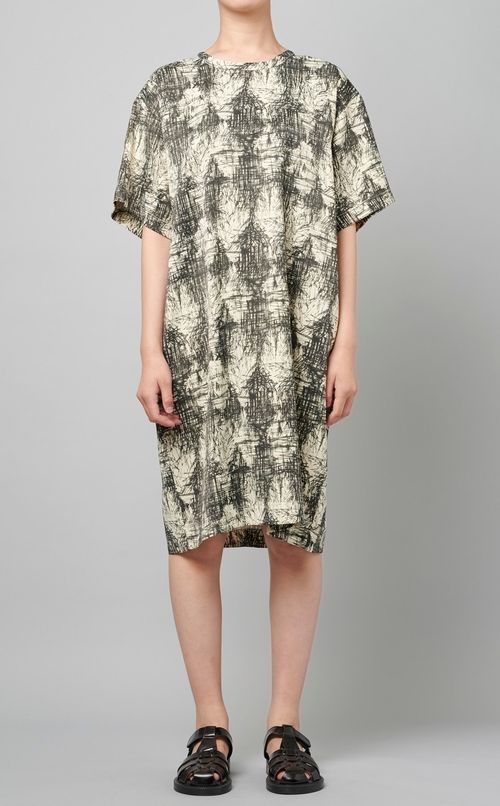 プリントリラックスワンピース