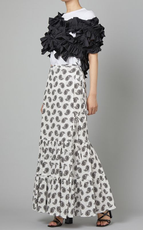 ワッシャー加工フリルトップス