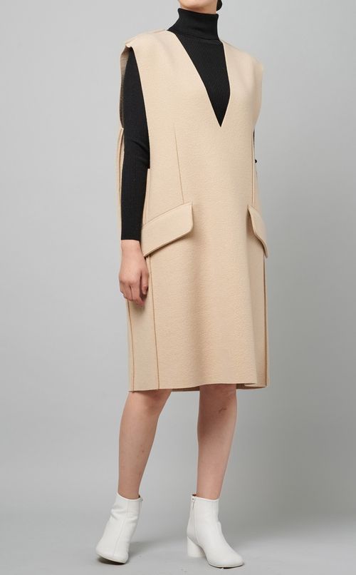 サイドシームノースリーブワンピース