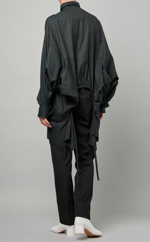 ダブルエンド2wayドレープシャツ