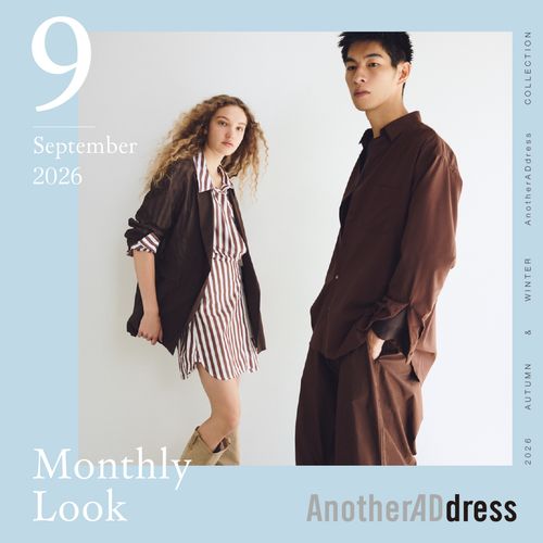 Sep. 2026「ベーシックカラーで迎える秋」#AnotherADdress LOOKBOOK