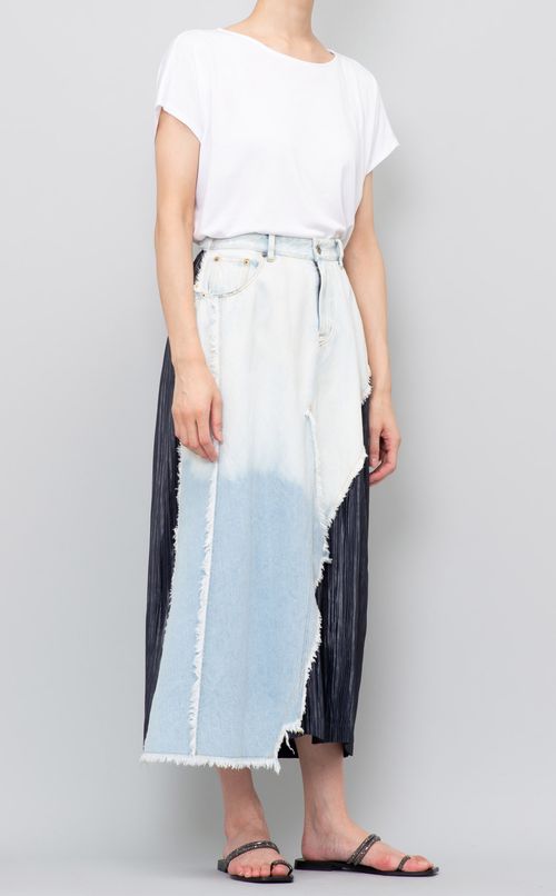 アシンメトリーデニムスカート