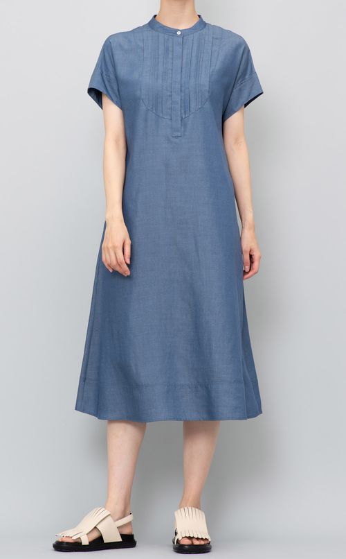 ヨーク切替シャツワンピース