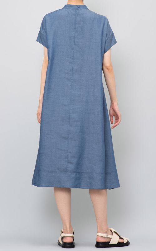 ヨーク切替シャツワンピース