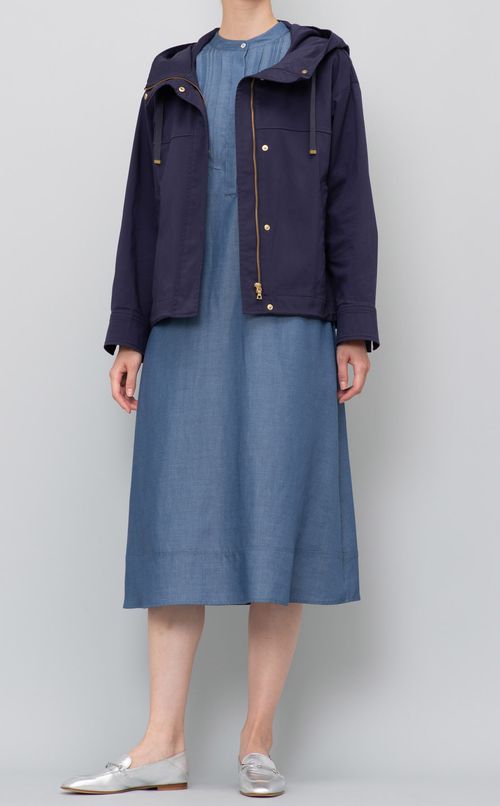 ヨーク切替シャツワンピース