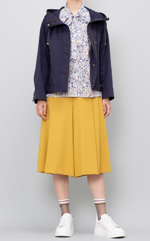 リバティプリントボウタイブラウス