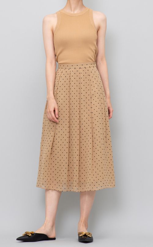 ドットシフォンタックスカート