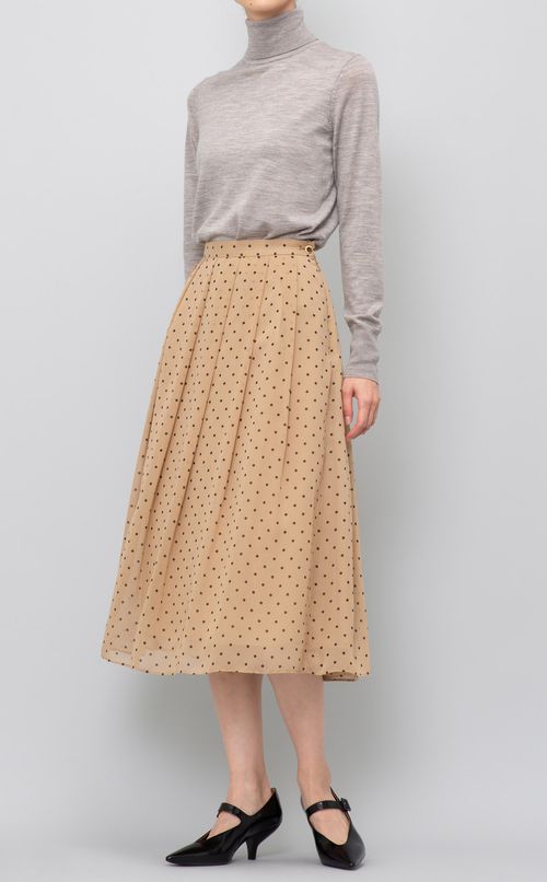 ドットシフォンタックスカート