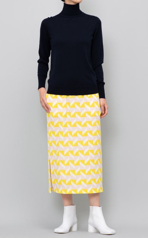 カラーブロックイージースカート