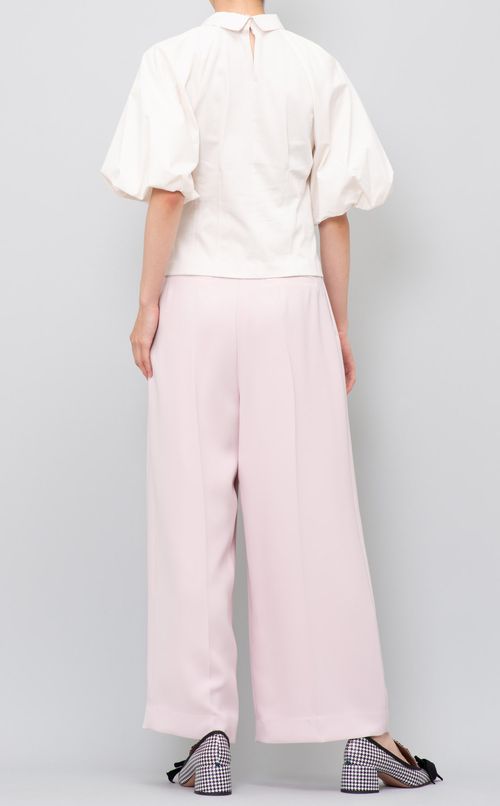 シャツカラーバルーンブラウス