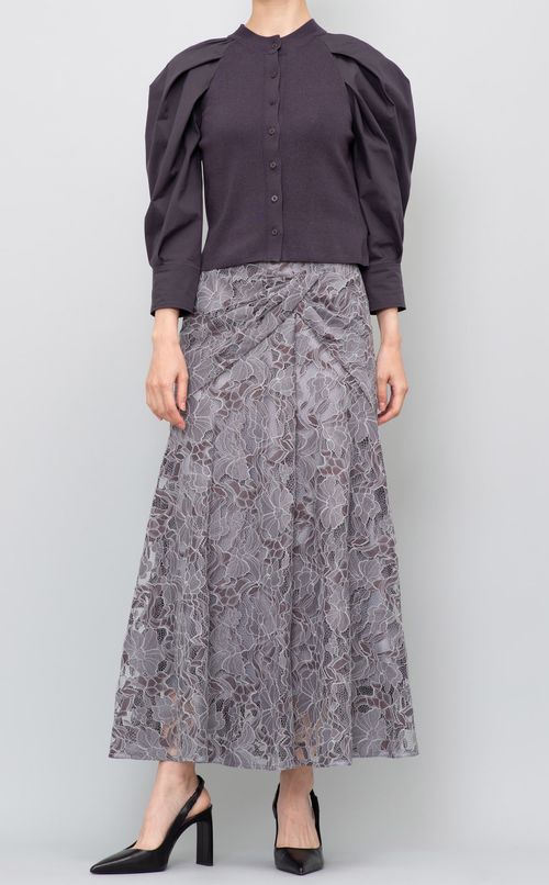 タックスリーブニットカーディガン