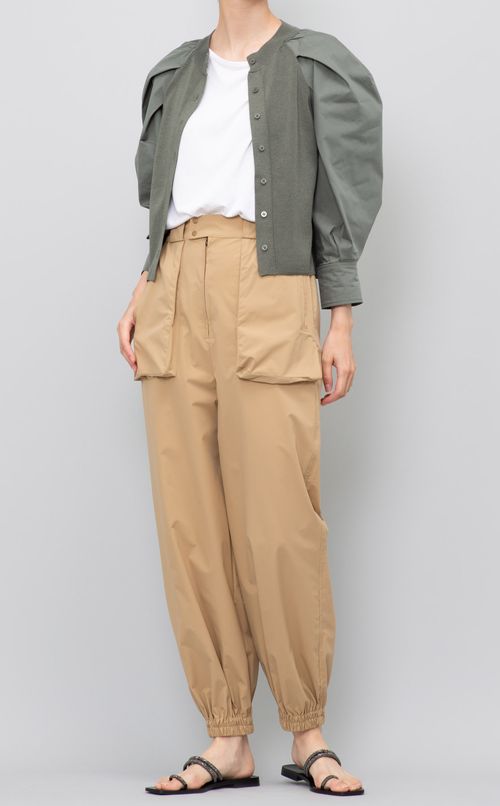 タックスリーブニットカーディガン