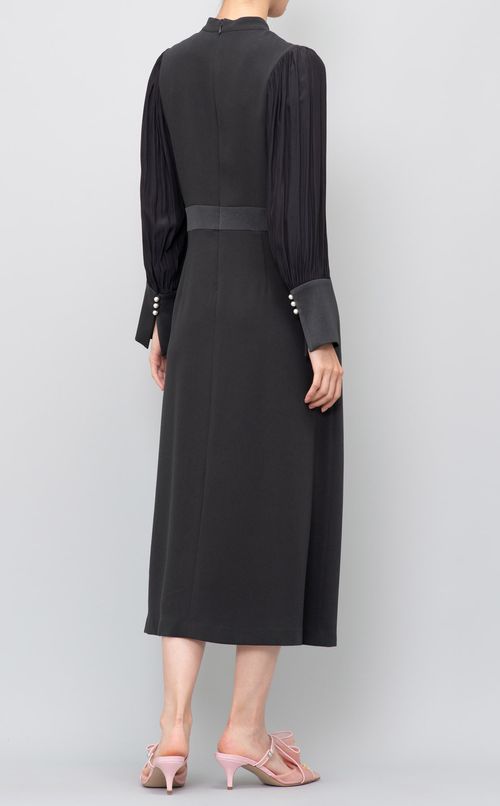 2WAYネックパール付ドレス