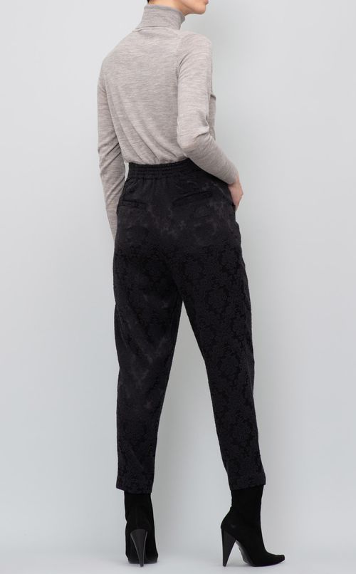 ダマスクジャガードテーパードパンツ