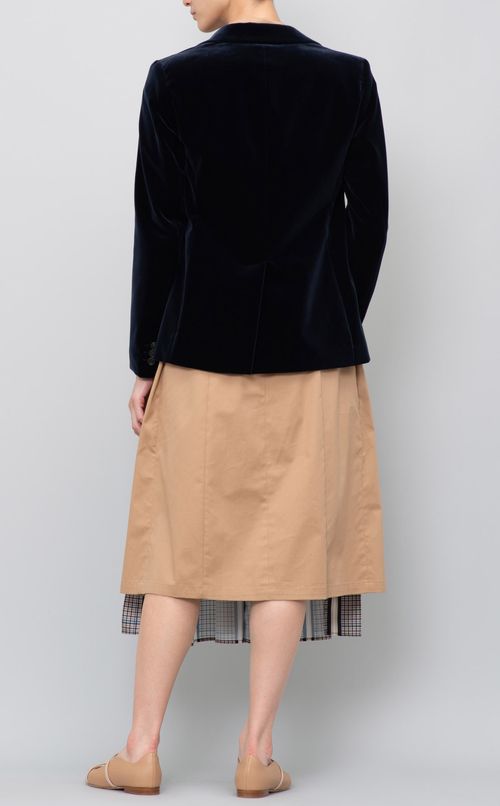 ベロアテーラードジャケット