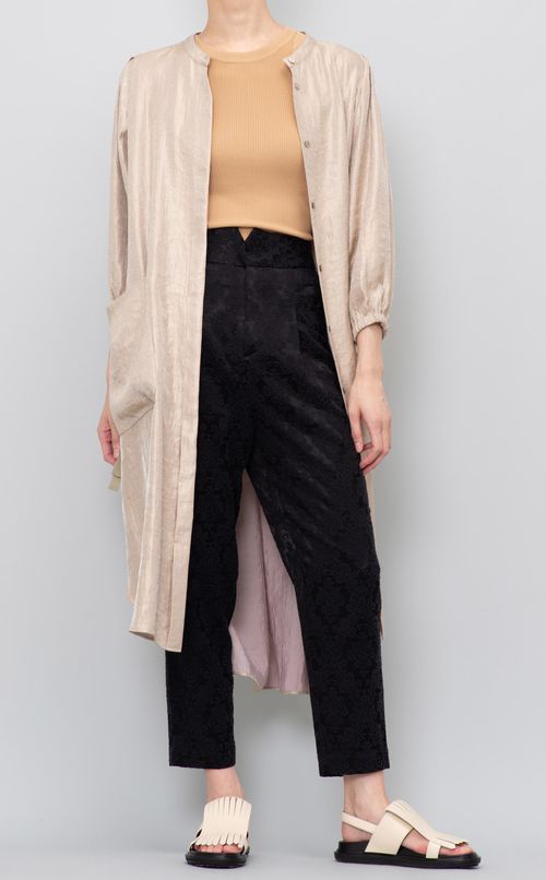 シャイニーシャツワンピース