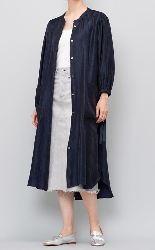 シャイニーシャツワンピース