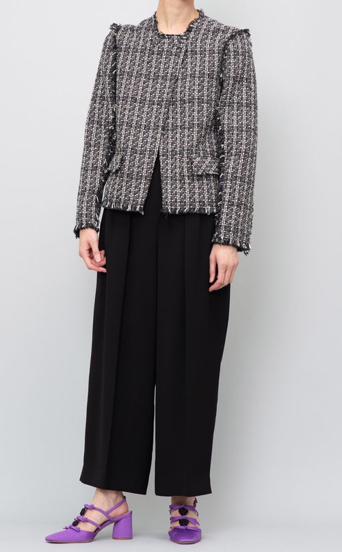 ツイードノーカラージャケット