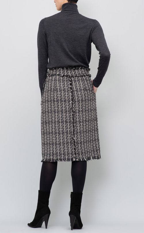 ツィードスリットタイトスカート