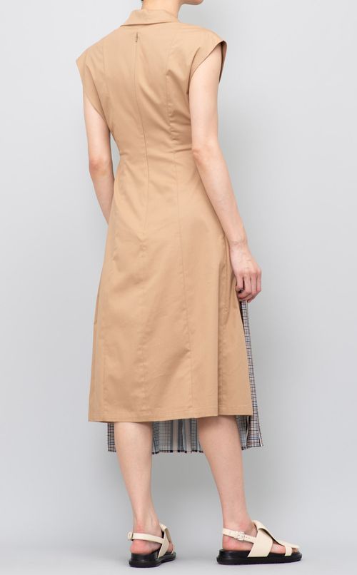 スキッパー切替ワンピース