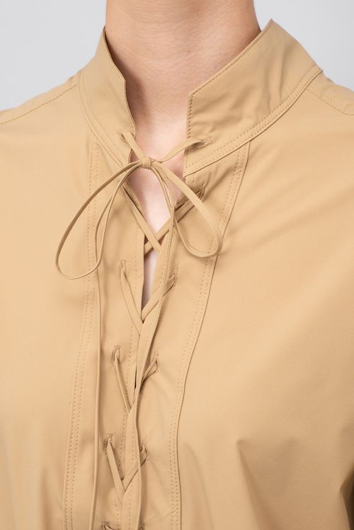 レースアップミニタリーシャツ