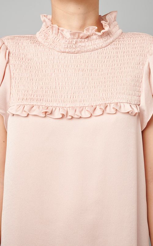 フレアスリーブシャーリングワンピース