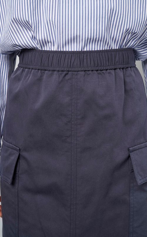 コットンリネンサテンスカート