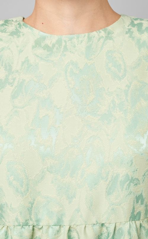 フラワージャガードミニワンピース