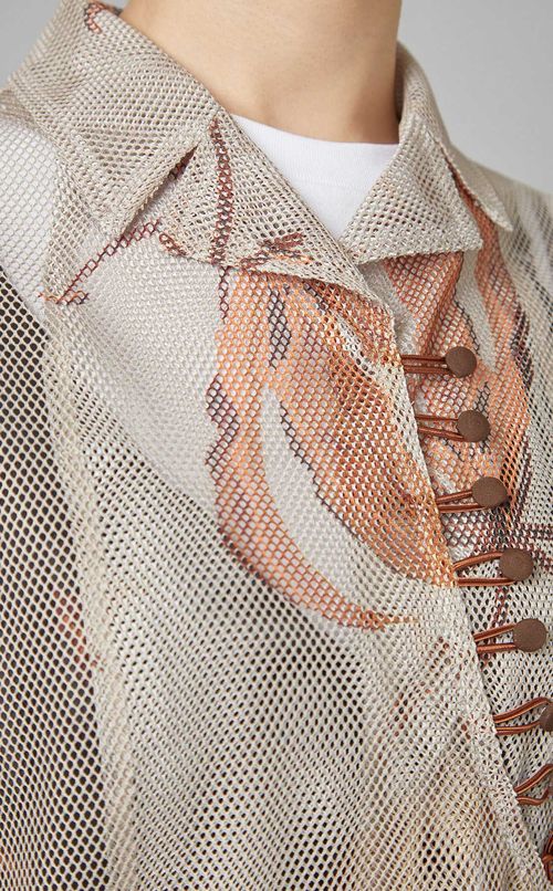 ポケットデザインシャツコート