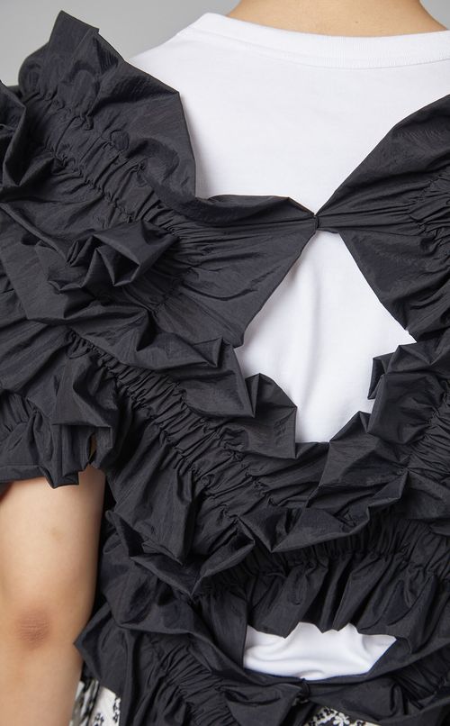 ワッシャー加工フリルトップス