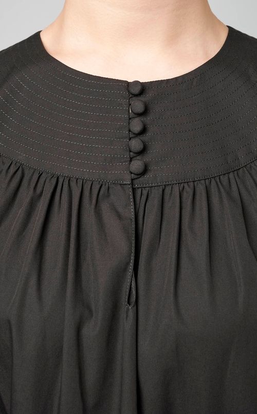 コットンティアードフレアワンピース