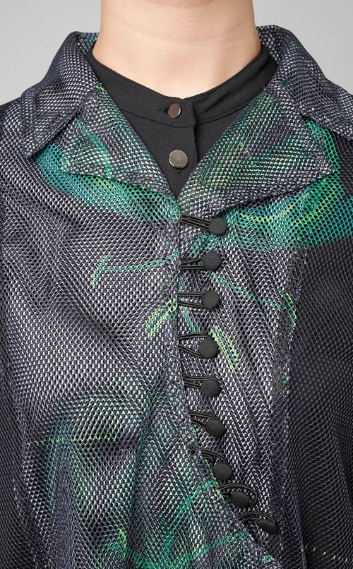 ポケットデザインシャツコート