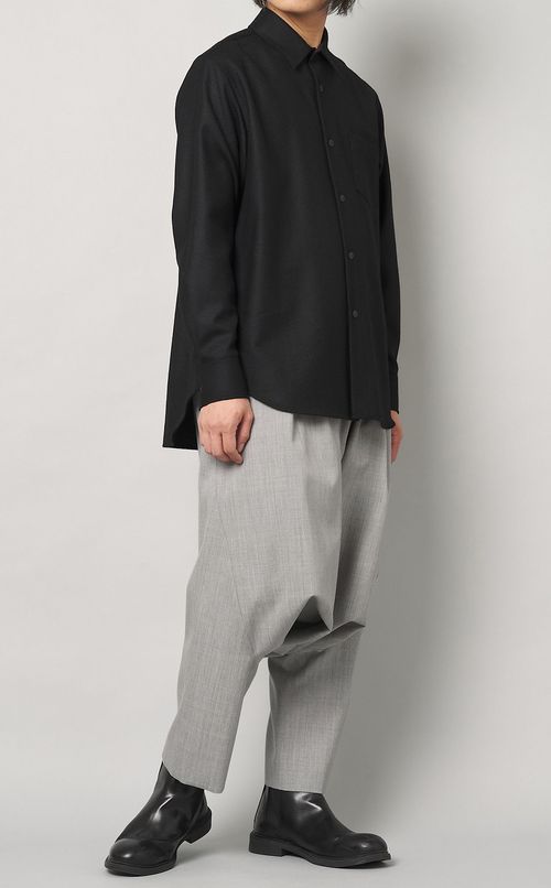 ウールサルエルスラックス