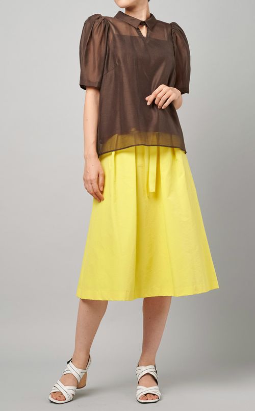 レースアップフレアスカート