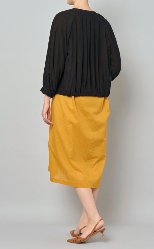 ノーカラーシアーブルゾン