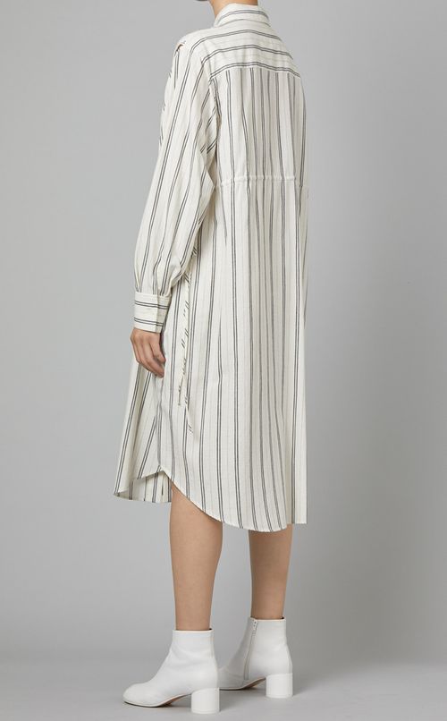 ドローストリングシャツワンピース