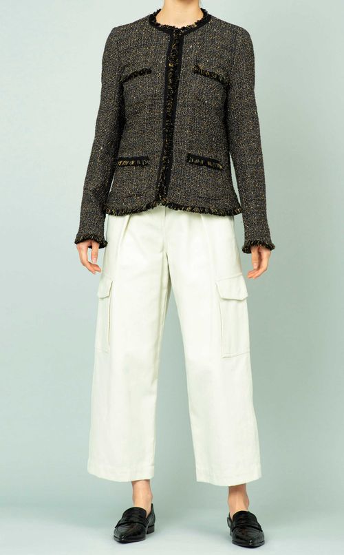 ラメ入りツイードジャケット