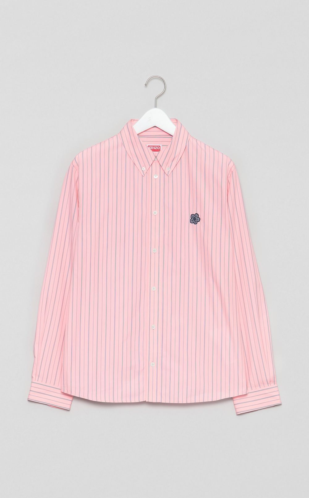 ボケフラワークレストストライプシャツ