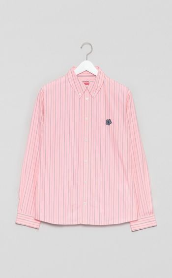 ボケフラワークレストストライプシャツ