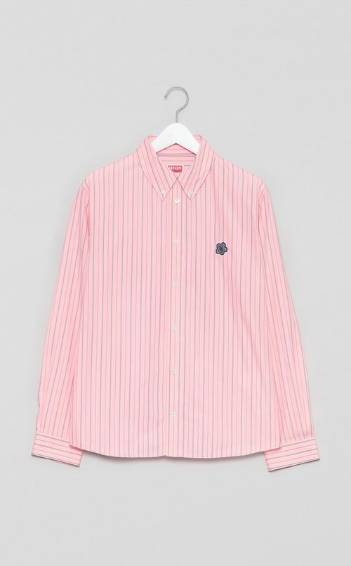 ボケフラワークレストストライプシャツ